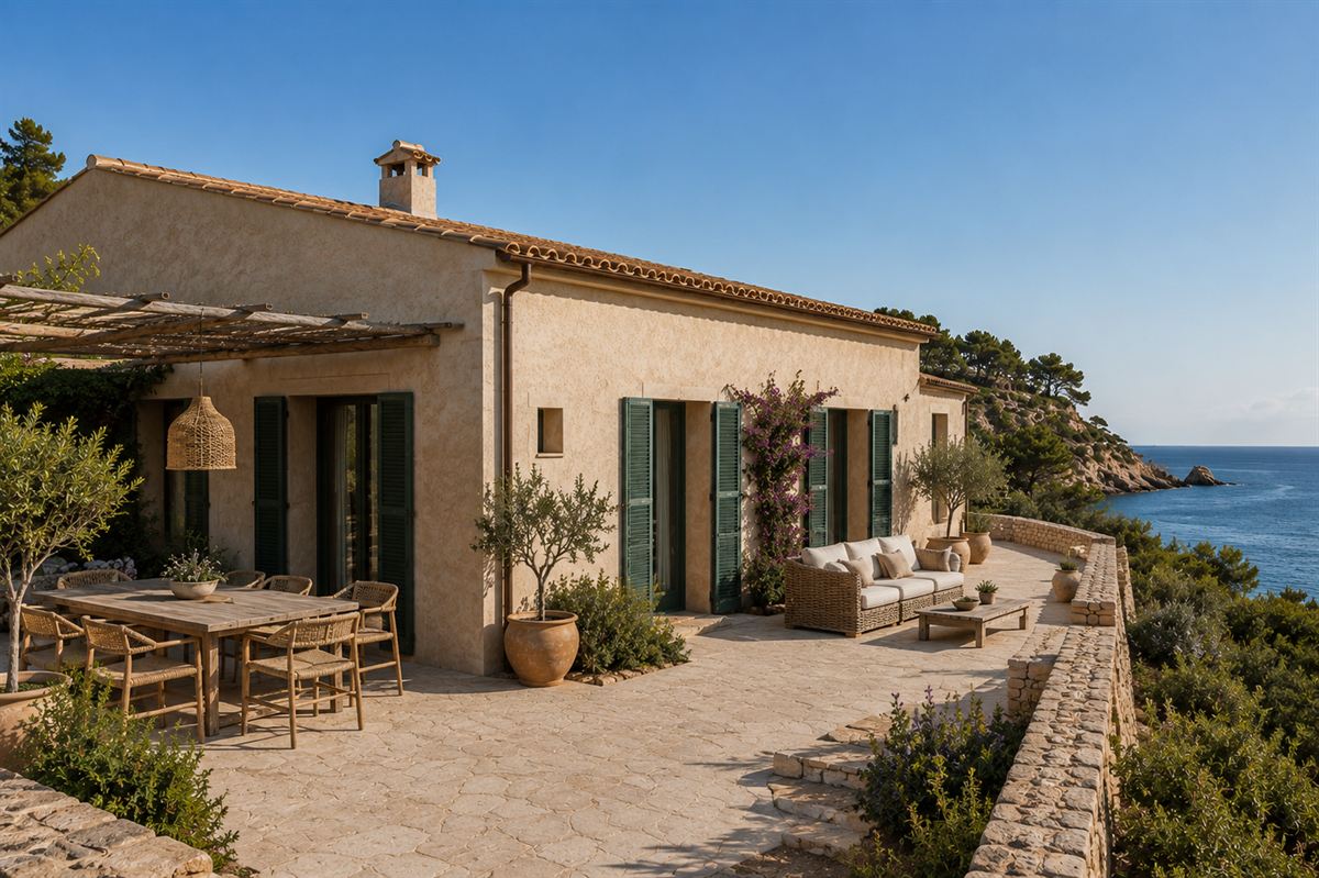 Fachada de un hotel independiente de Mallorca